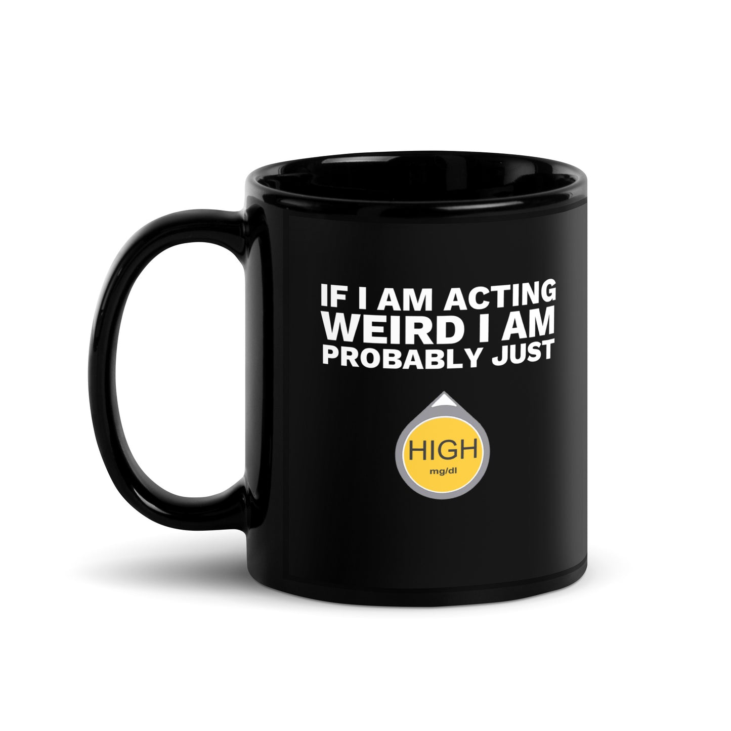 Probably High | Black Glossy Mug