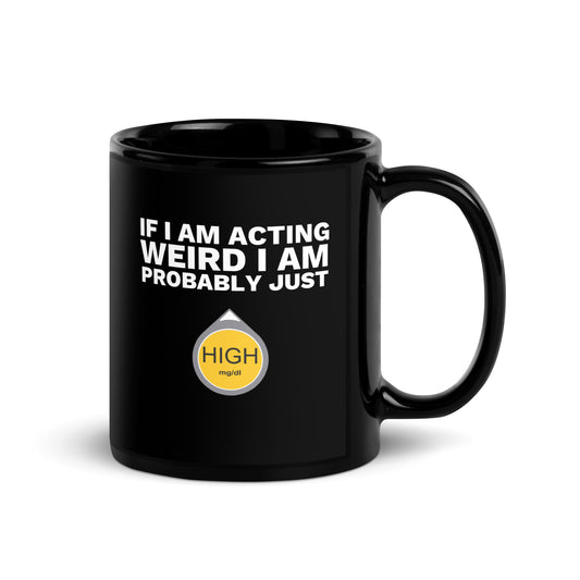 Probably High | Black Glossy Mug