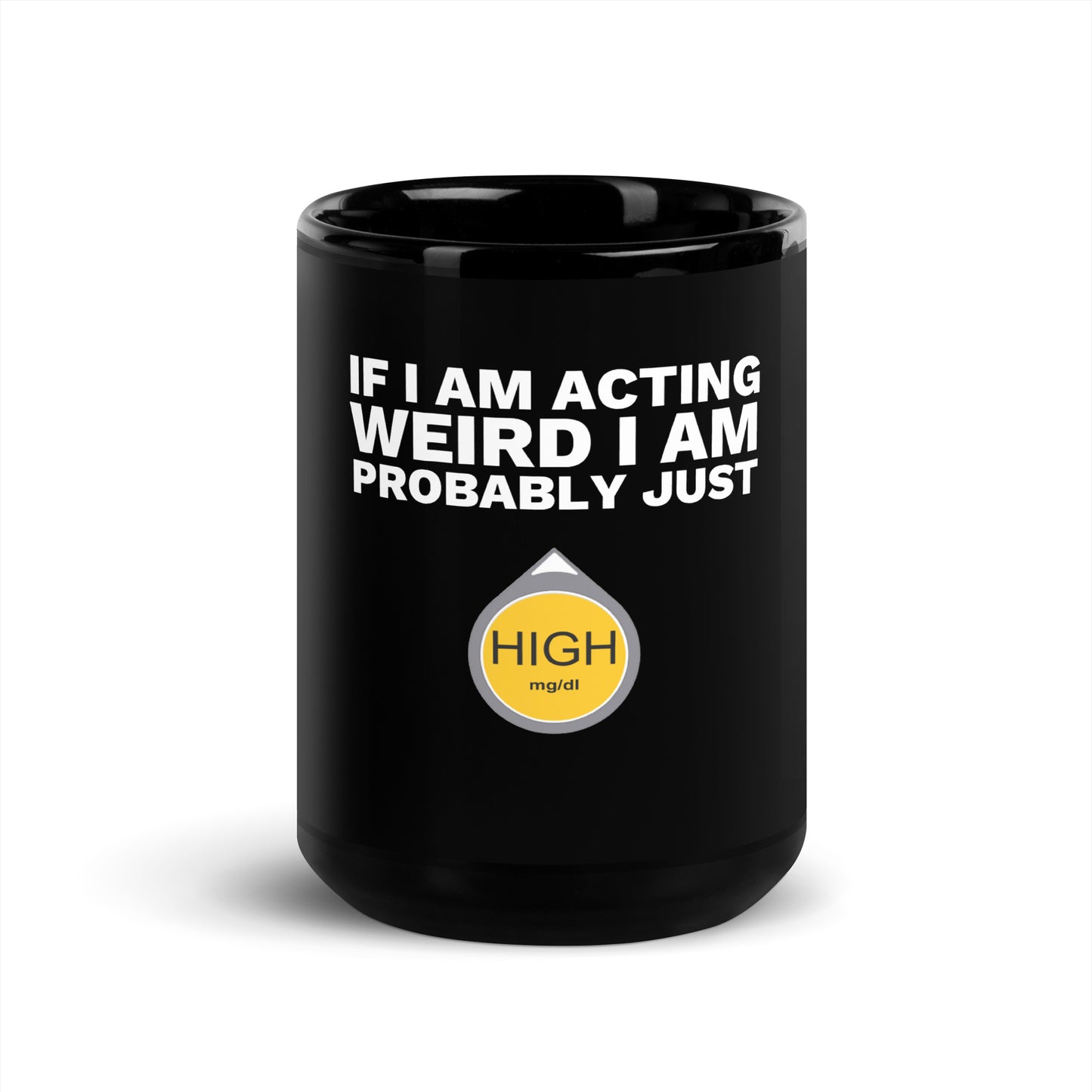 Probably High | Black Glossy Mug