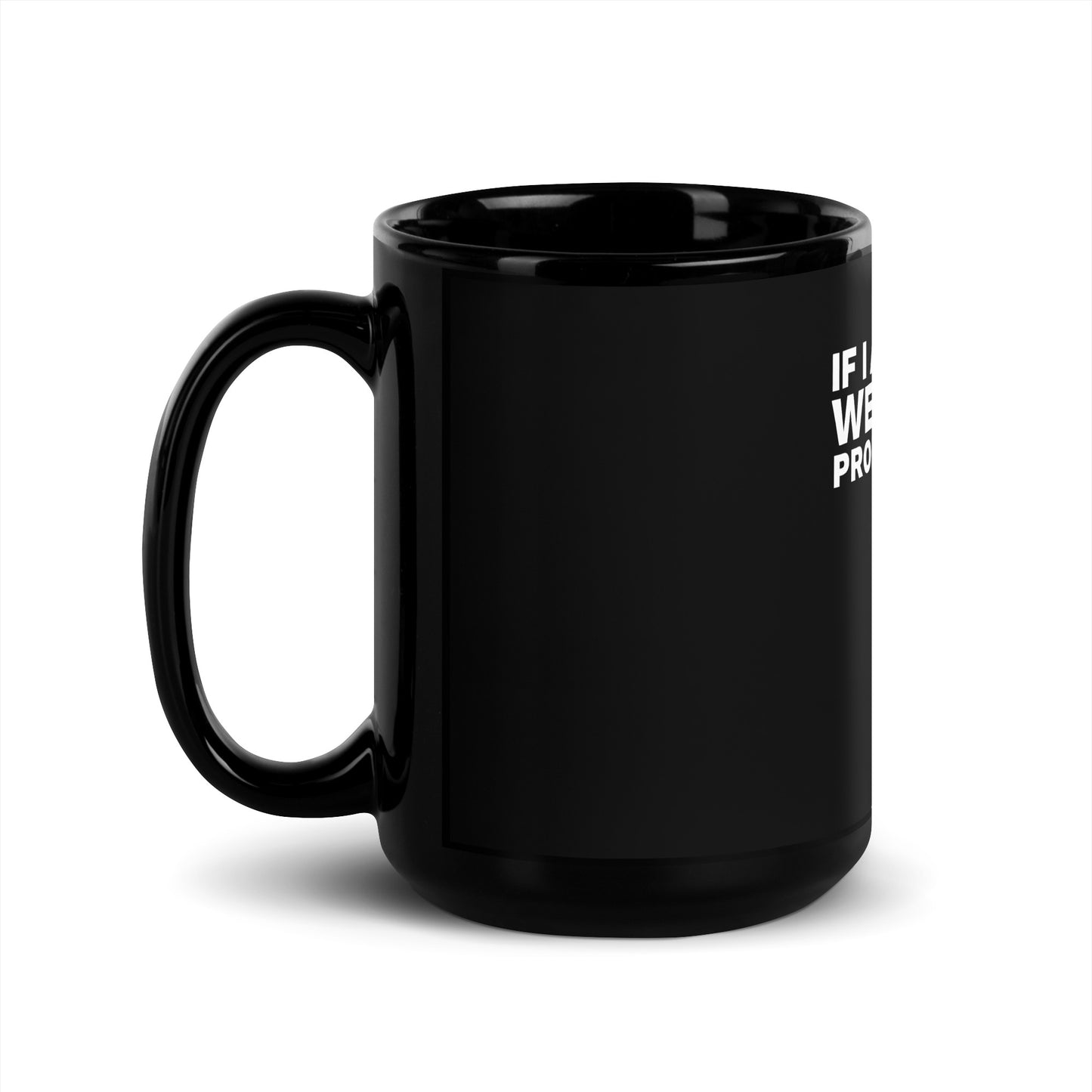 Probably High | Black Glossy Mug